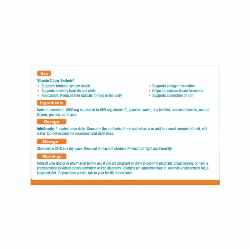 Lipo-Sachets Vitamin C Sachets 30s