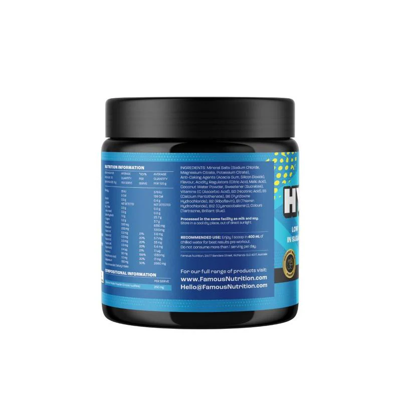 Famous Nutrition Hydration Lemon & Lime 180g