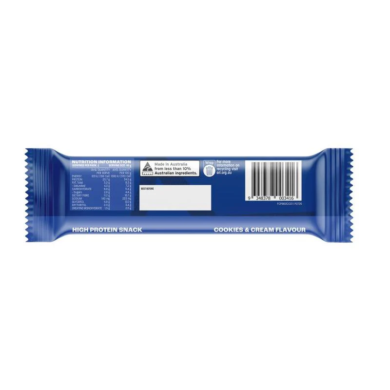 Famous Nutrition Creatine Protein Bar Cookies & Cream 60g