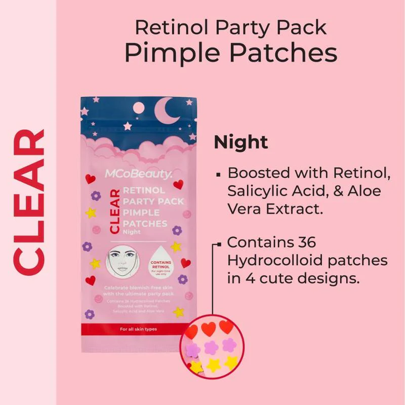 MCoBeauty Party Time Miracle Overnight Pimple Patches 36pk