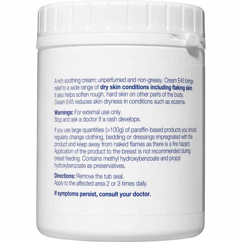 E45 Moisturising Cream for Dry Skin & Eczema 500g