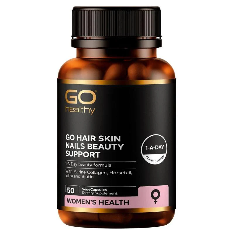GO Healthy GO Hair Skin Nails Beauty Support VegeCapsules 50s