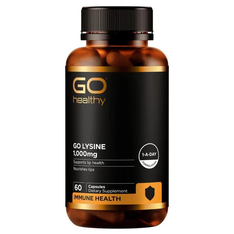 GO Healthy GO Lysine 1-A-Day 1,000mg Capsules 60s