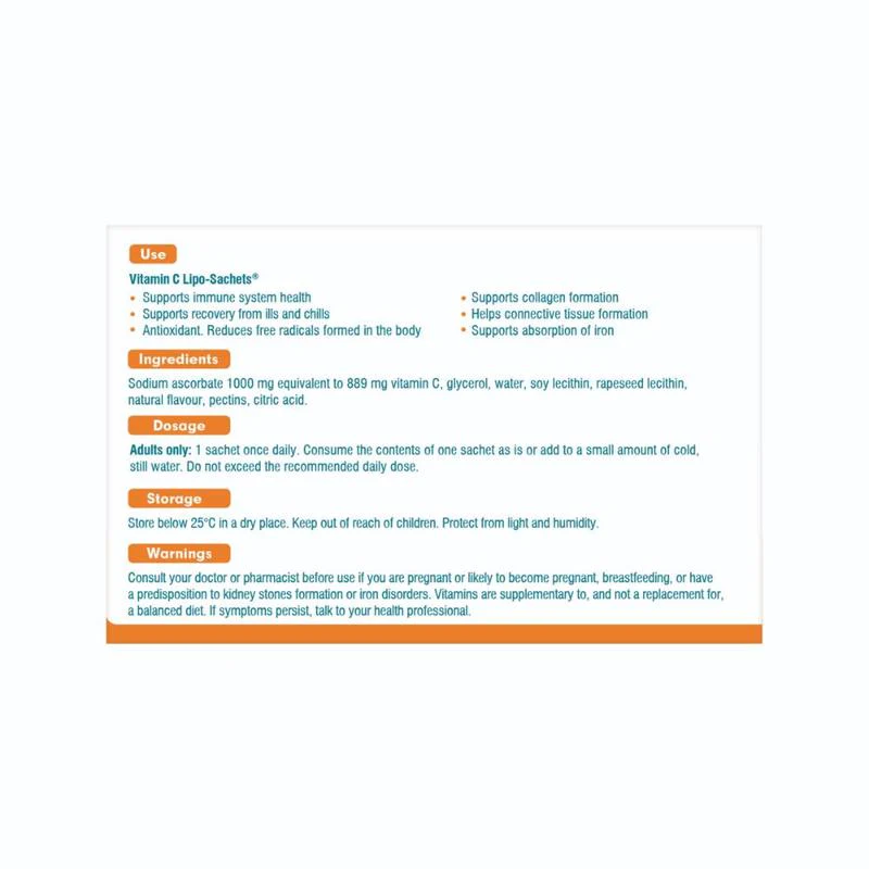 Lipo-Sachet Vitamin C Blackcurrant Sachets 30s