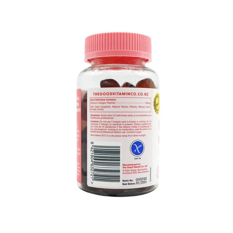 The Good Vitamin Co Good Collagen Glowing Skin Soft-Chews 50s
